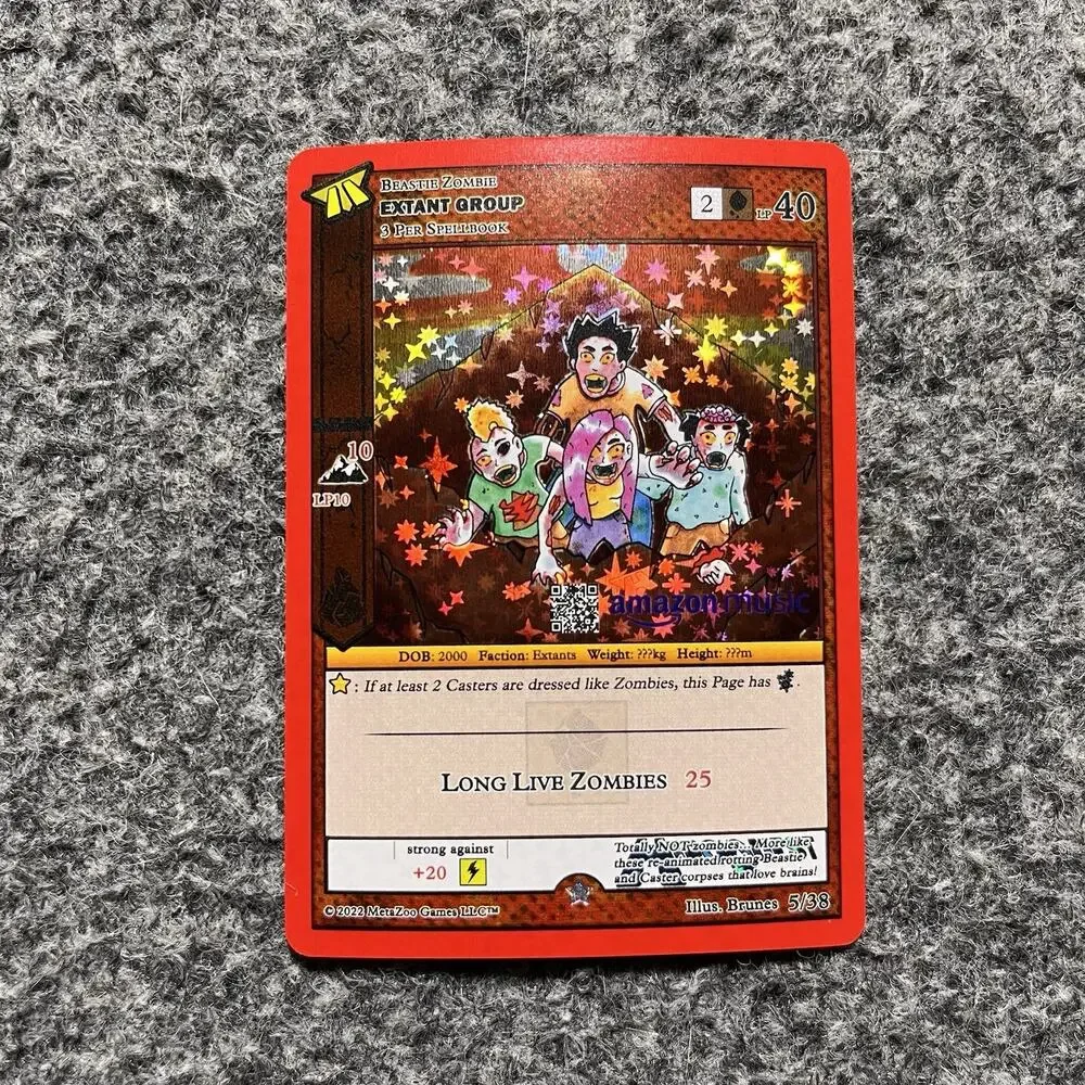 Metazoo HiroQuest Extant Group Full Holo 5/38 Amazon Music NM Pack Fresh
